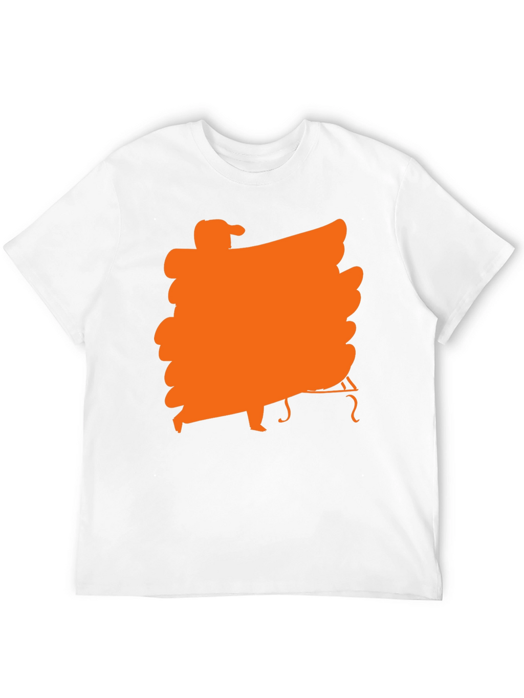 Black T-Shirt with Orange Musician Graphic