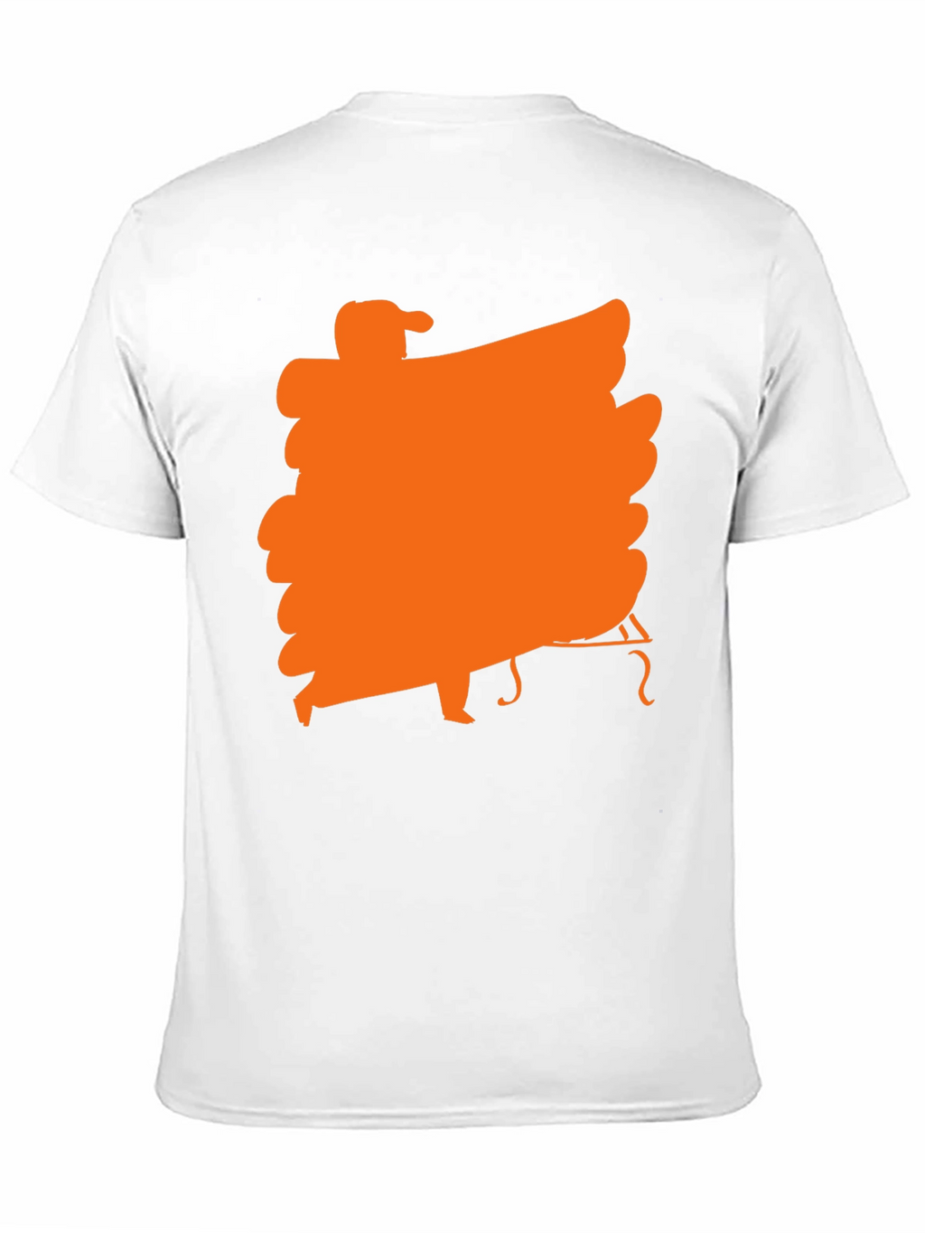 Black T-Shirt with Orange Musician Graphic