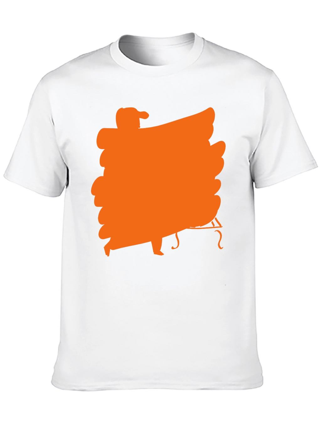 Black T-Shirt with Orange Musician Graphic