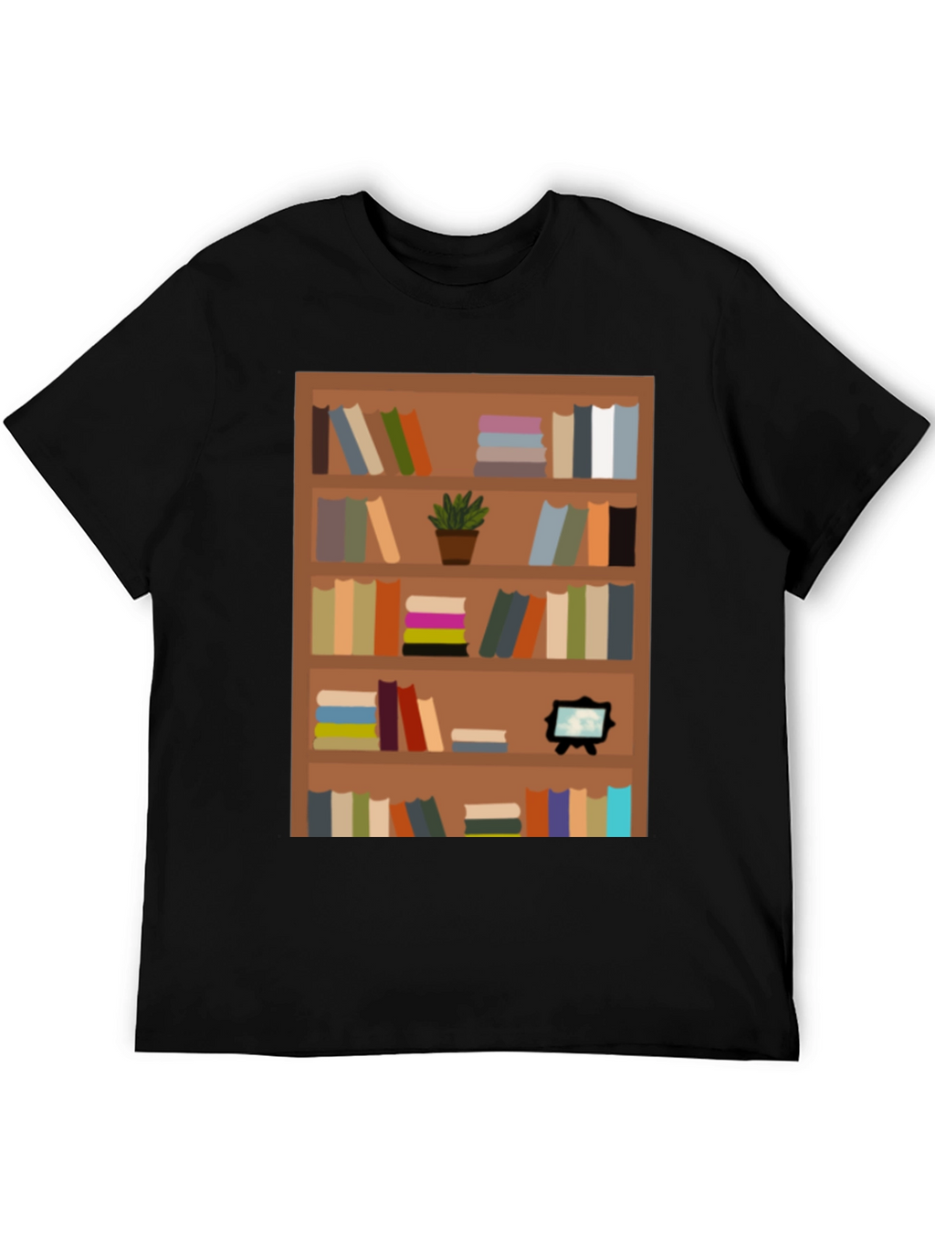 Bookcase Graphic Tee - Book Lovers Apparel
