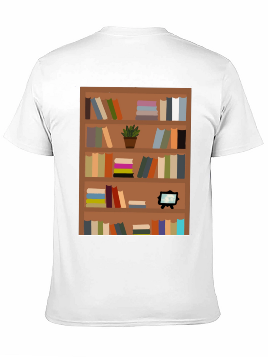 Bookcase Graphic Tee - Book Lovers Apparel