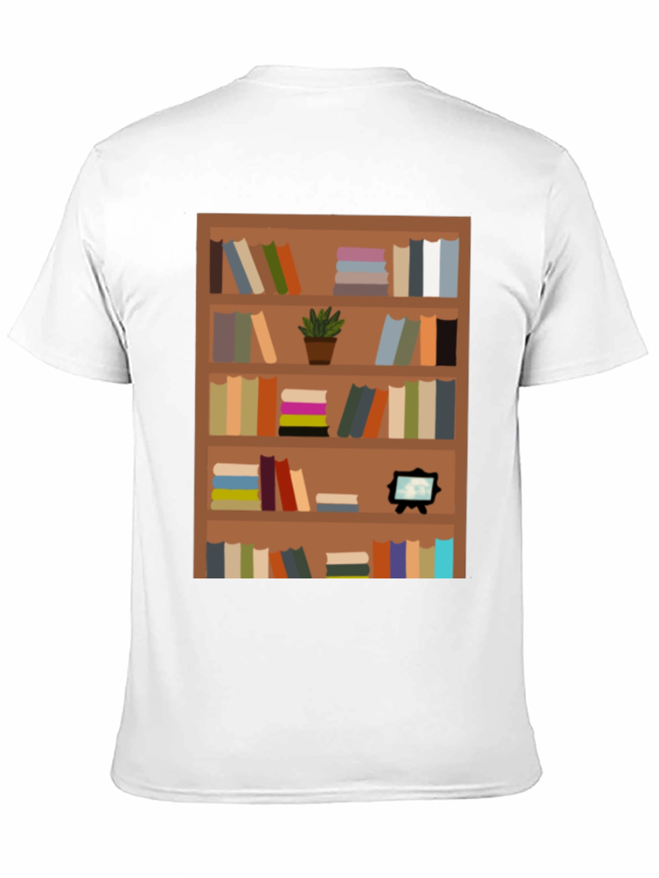 Bookcase Graphic Tee - Book Lovers Apparel