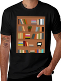 Bookcase Graphic Tee - Book Lovers Apparel