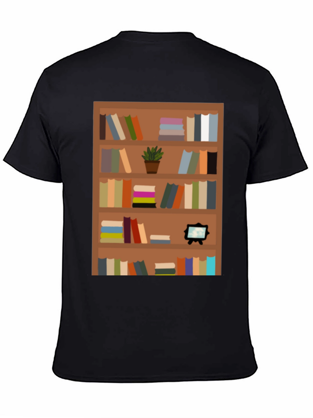 Bookcase Graphic Tee - Book Lovers Apparel