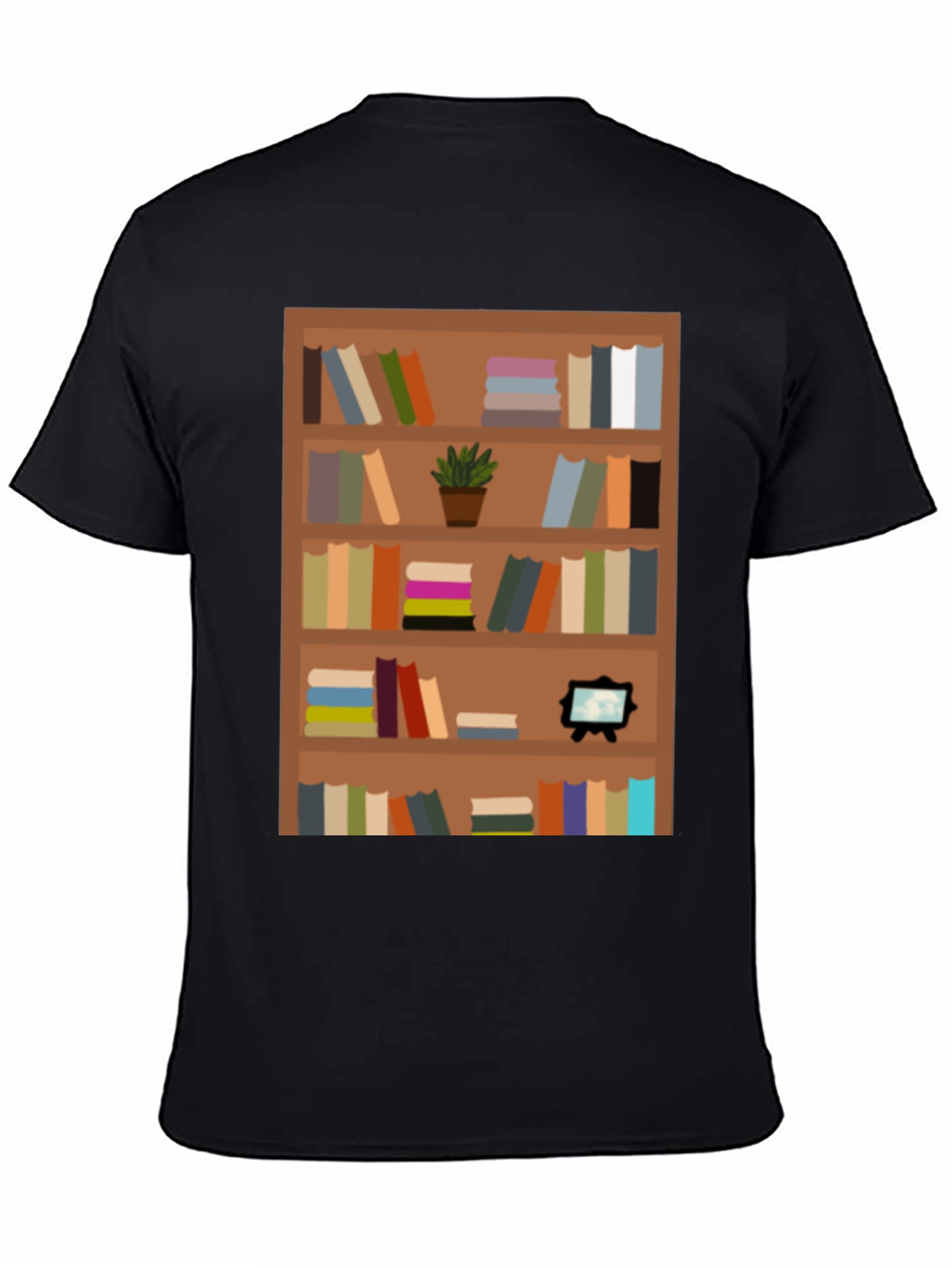 Bookcase Graphic Tee - Book Lovers Apparel