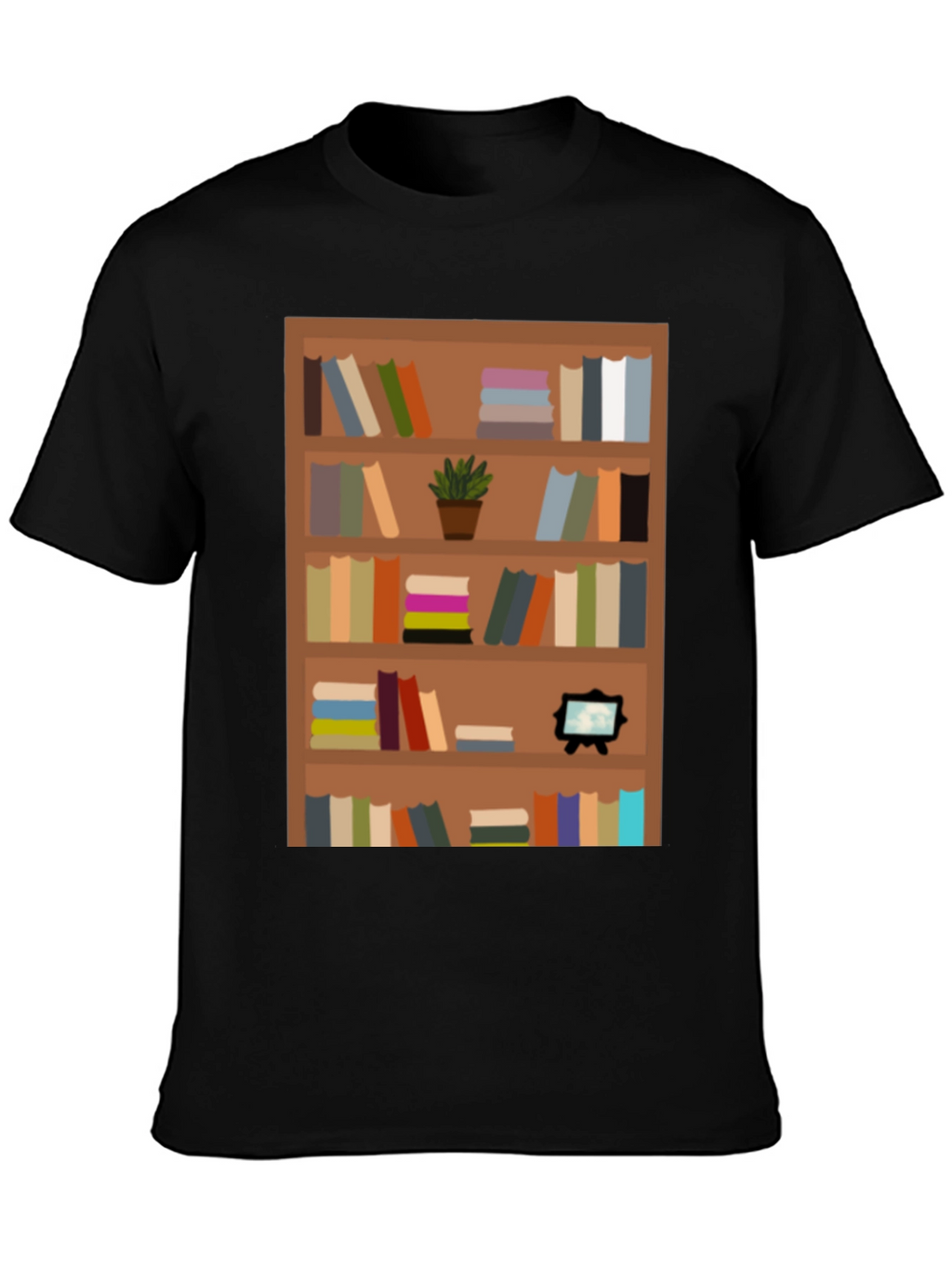 Bookcase Graphic Tee - Book Lovers Apparel
