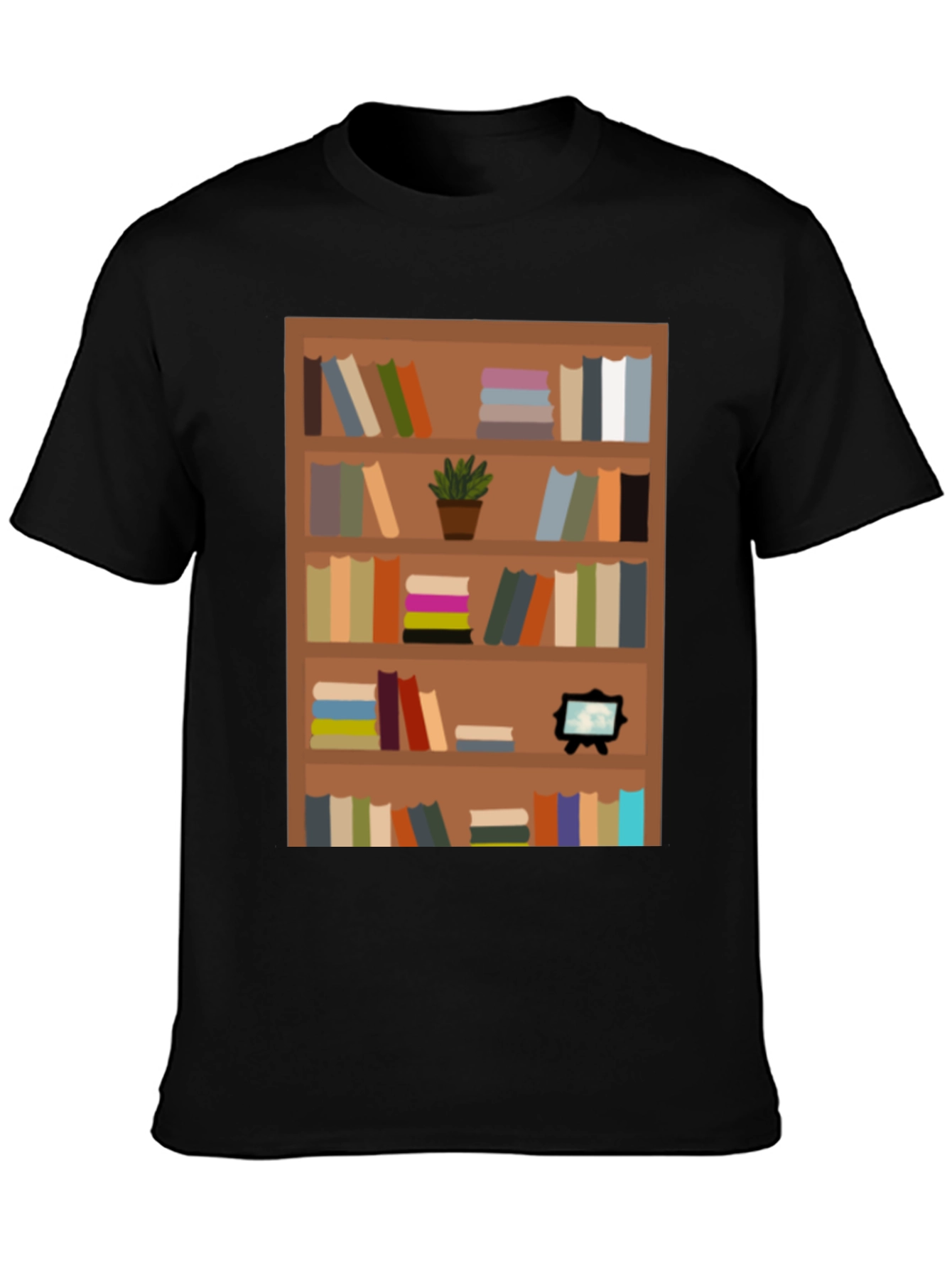 Bookcase Graphic Tee - Book Lovers Apparel