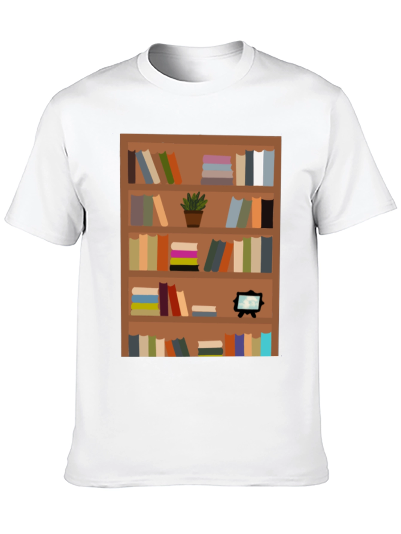 Bookcase Graphic Tee - Book Lovers Apparel