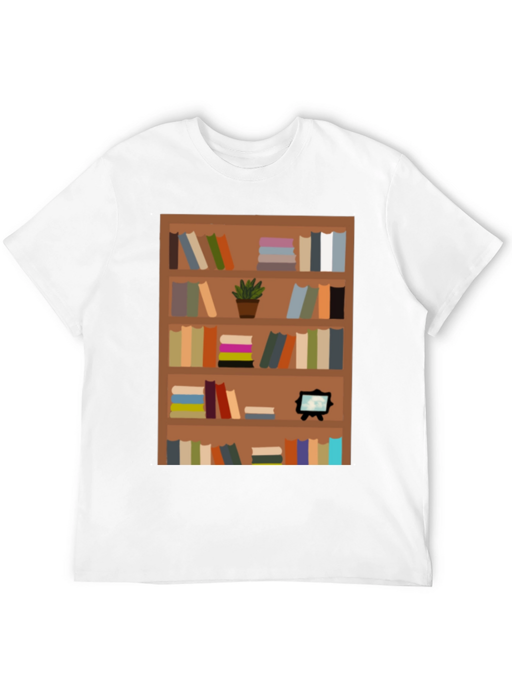 Bookcase Graphic Tee - Book Lovers Apparel