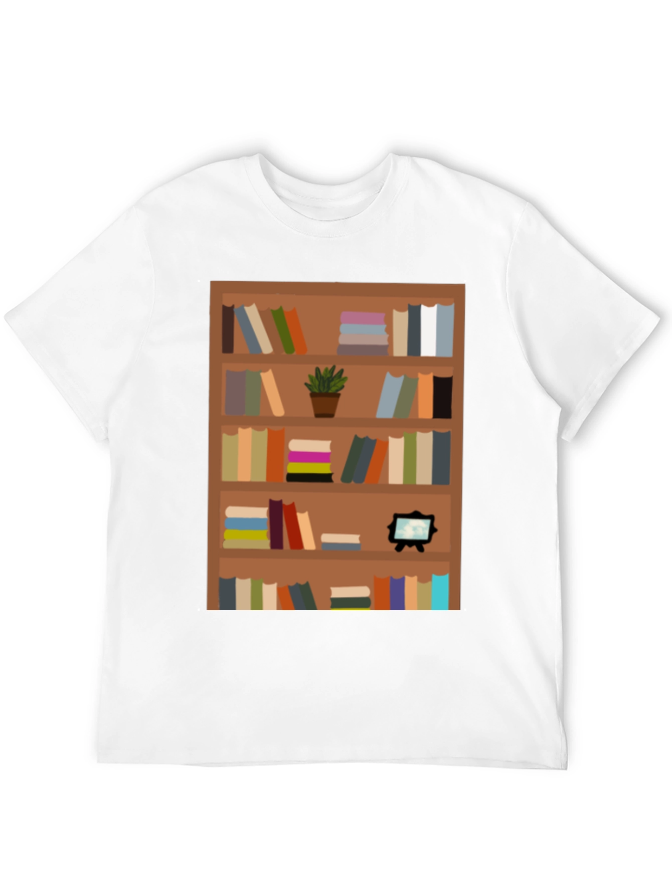 Bookcase Graphic Tee - Book Lovers Apparel