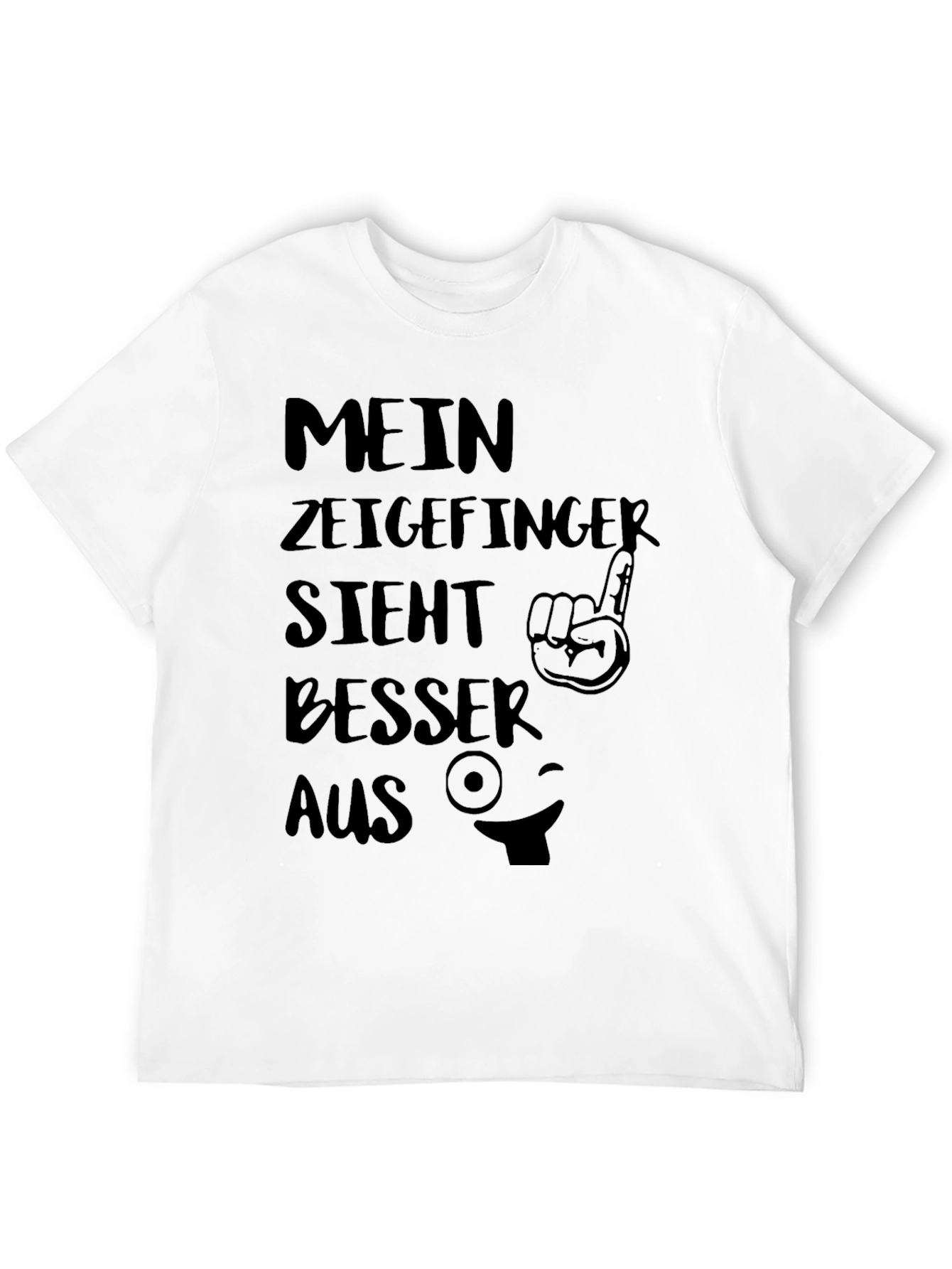Funny German T-Shirt: Mein Zeigefinger