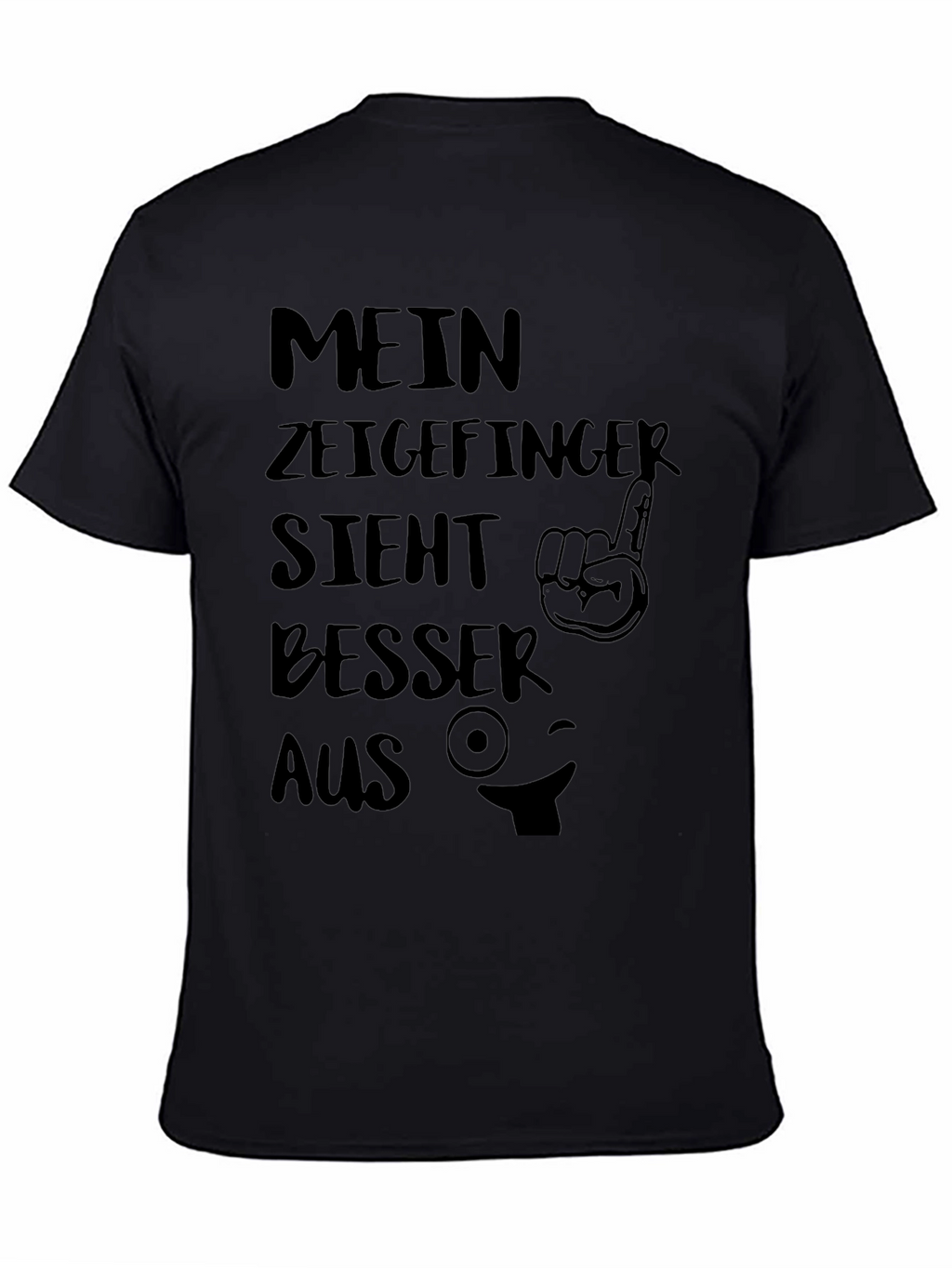 Funny German T-Shirt: Mein Zeigefinger