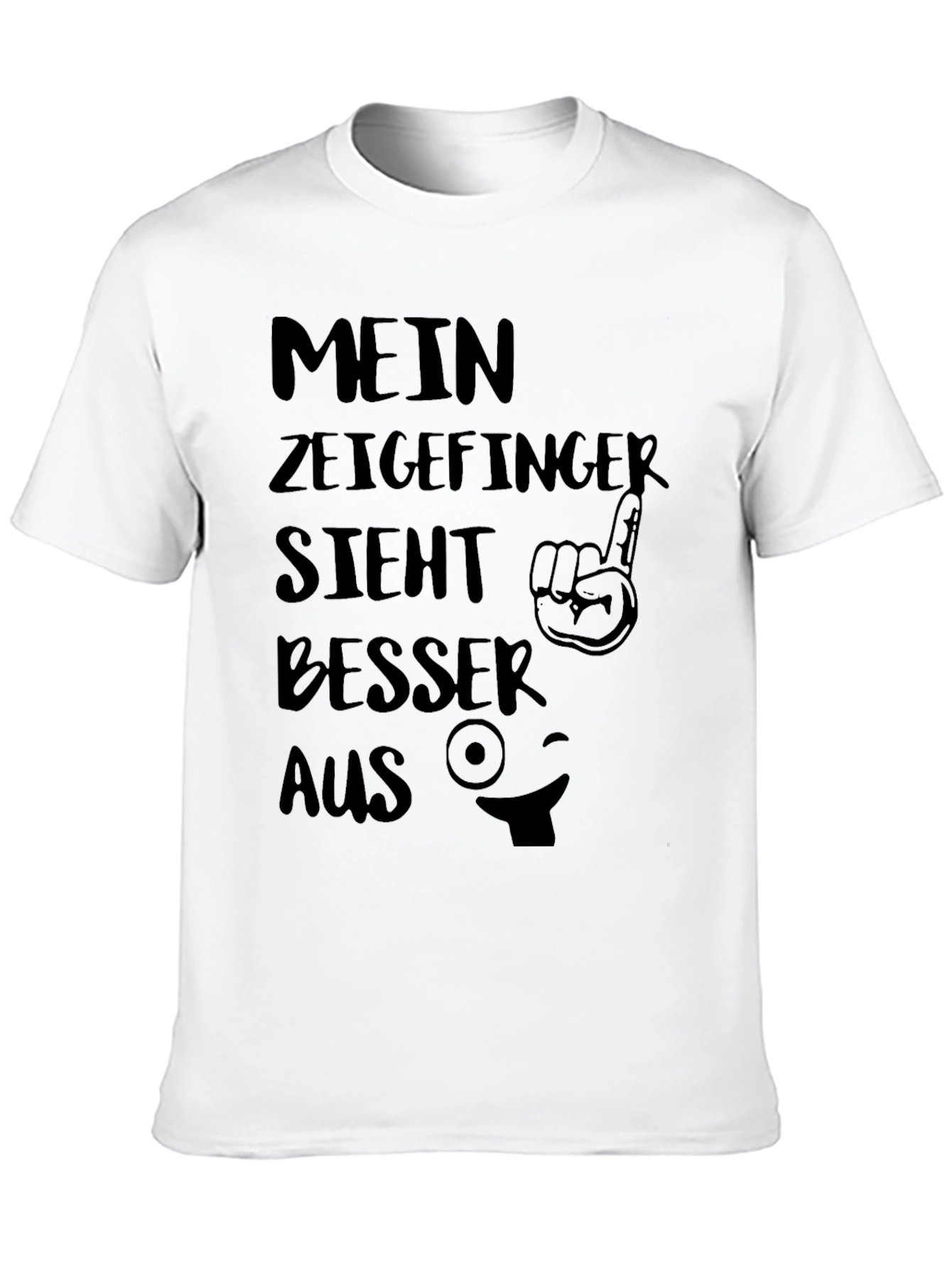 Funny German T-Shirt: Mein Zeigefinger