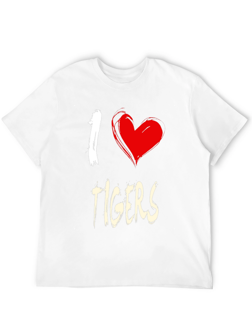 I Heart Tigers Graphic Tee - Unisex Cotton T-Shirt