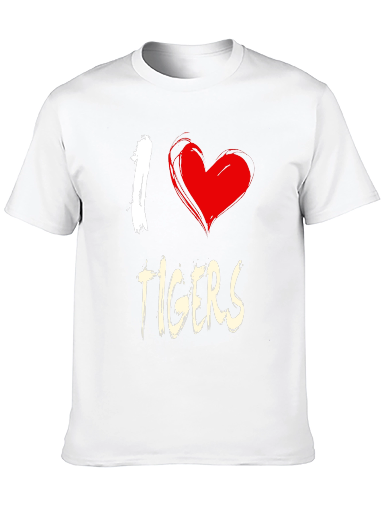 I Heart Tigers Graphic Tee - Unisex Cotton T-Shirt