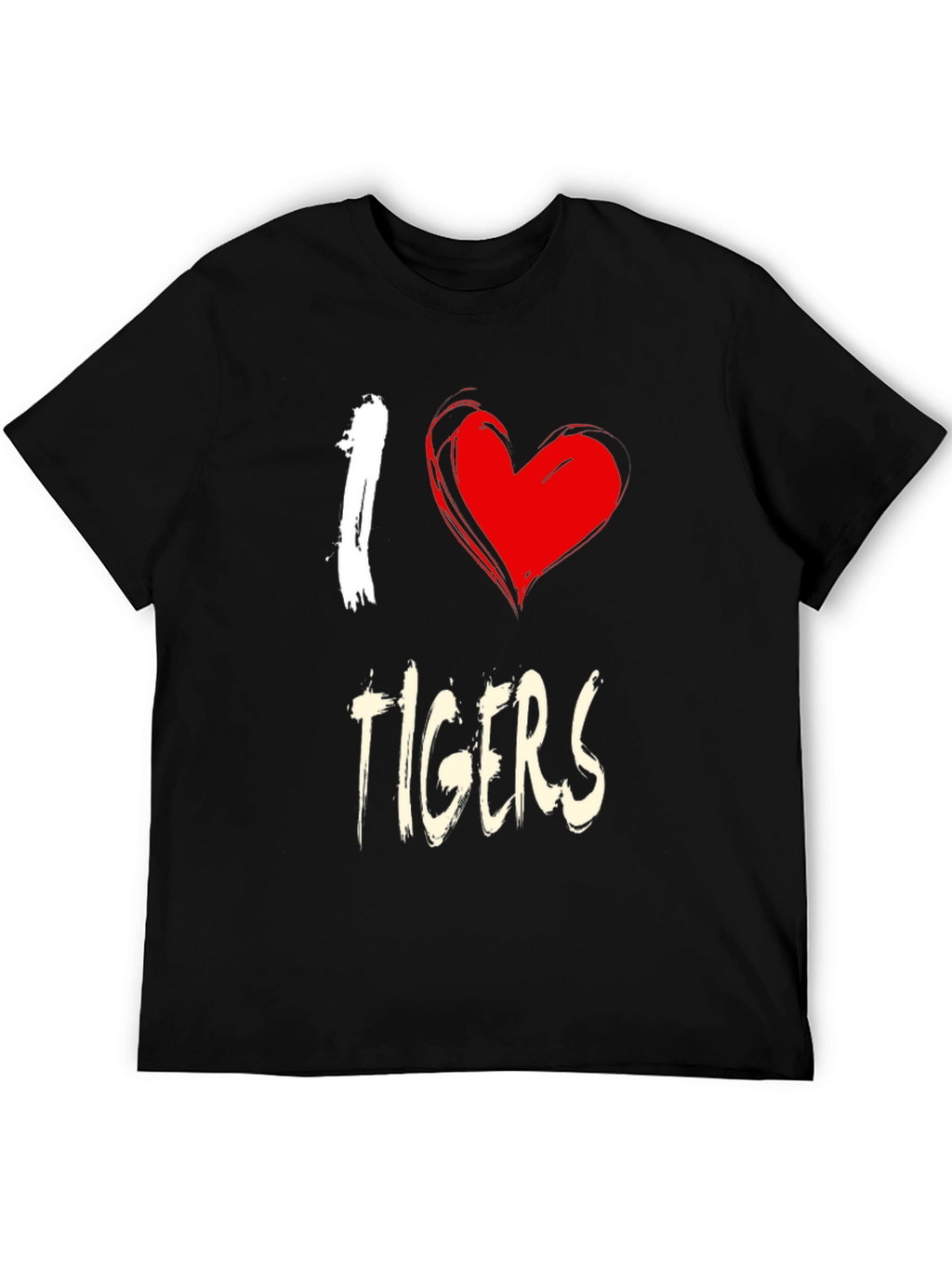 I Heart Tigers Graphic Tee - Unisex Cotton T-Shirt
