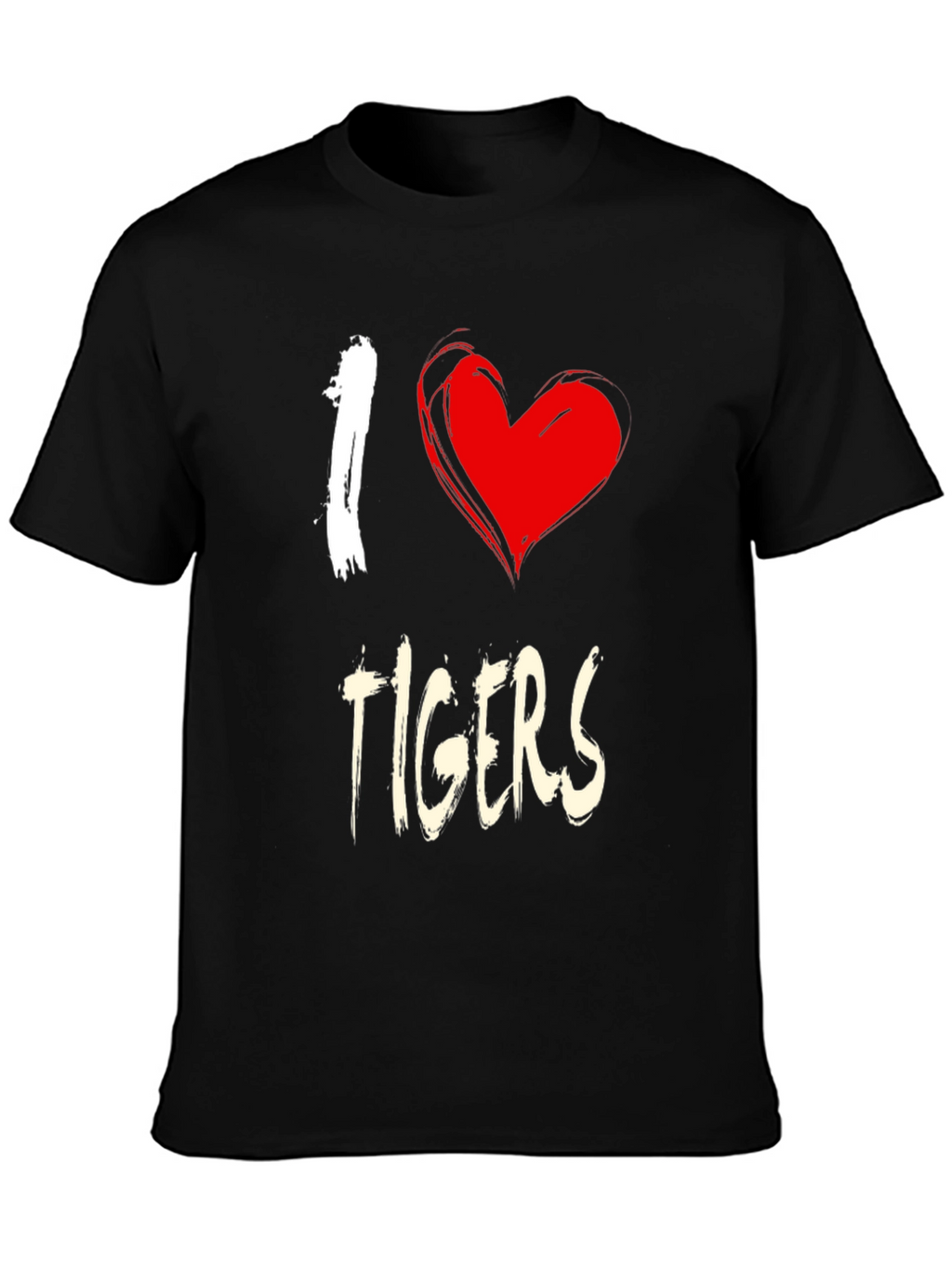 I Heart Tigers Graphic Tee - Unisex Cotton T-Shirt