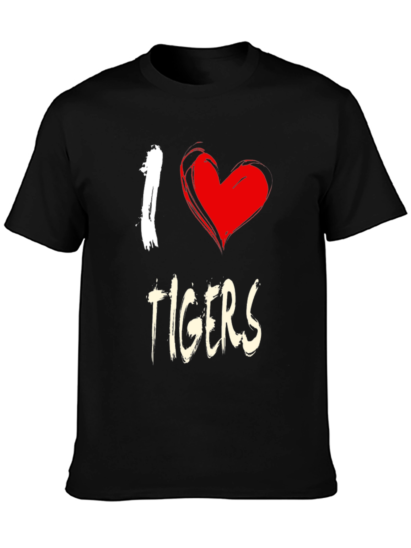 I Heart Tigers Graphic Tee - Unisex Cotton T-Shirt