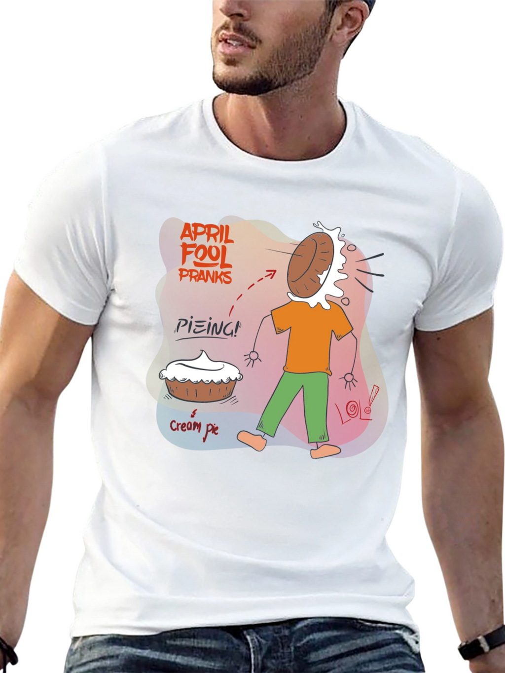 April Fools Day Cream Pie Prank T-Shirt