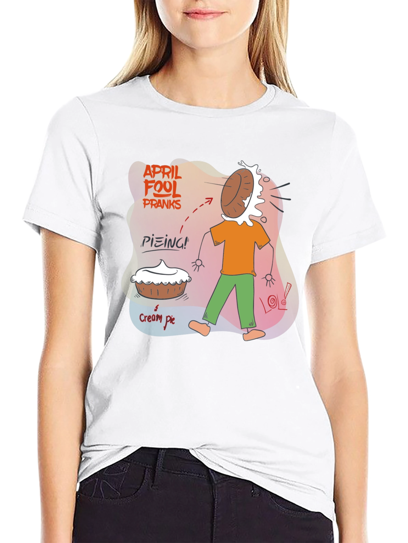 April Fools Day Cream Pie Prank T-Shirt