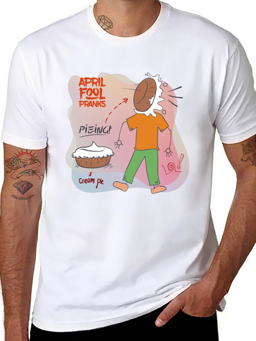 April Fools Day Cream Pie Prank T-Shirt
