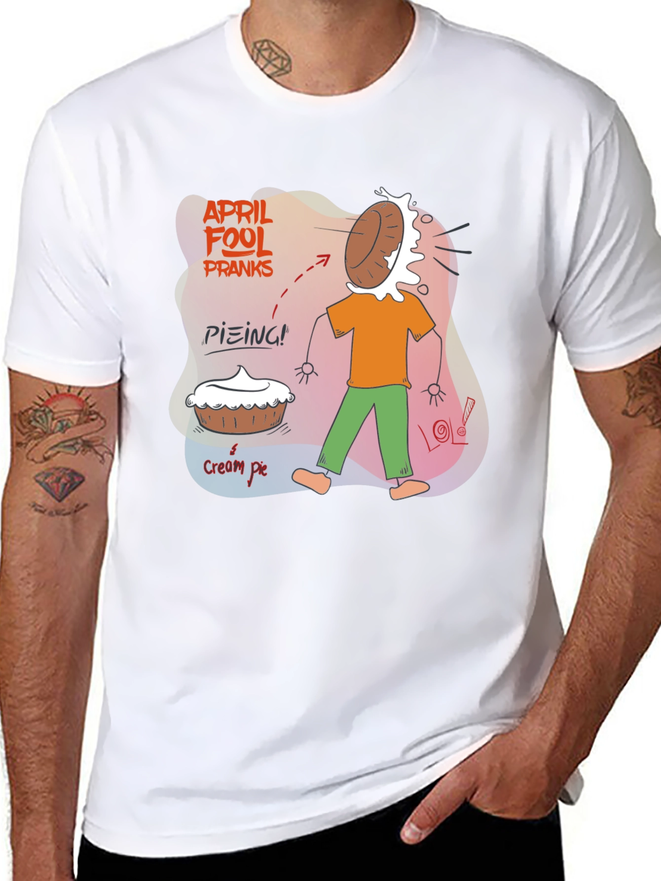 April Fools Day Cream Pie Prank T-Shirt