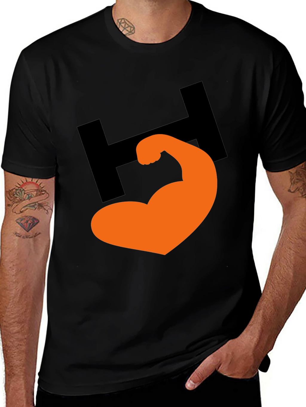 Bold Graphic Tee - H Muscle Design