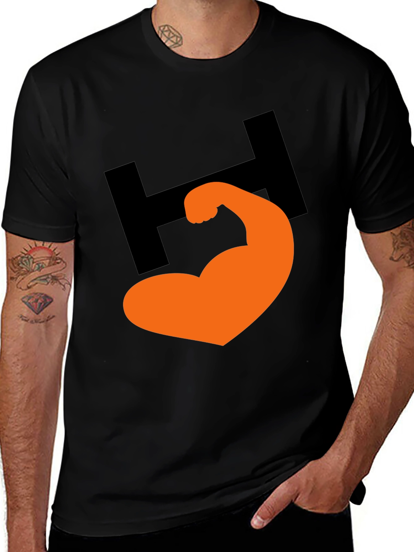 Bold Graphic Tee - H Muscle Design