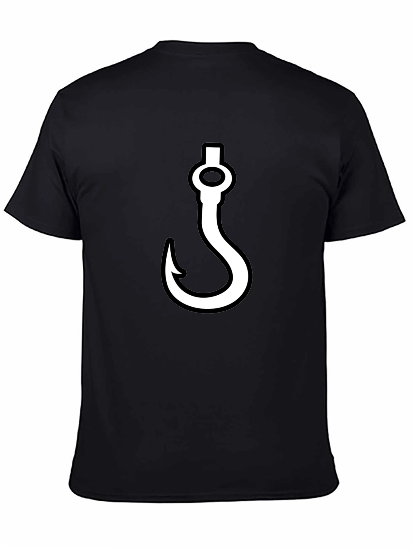 Hook Graphic T-Shirt - Black Casual Tee