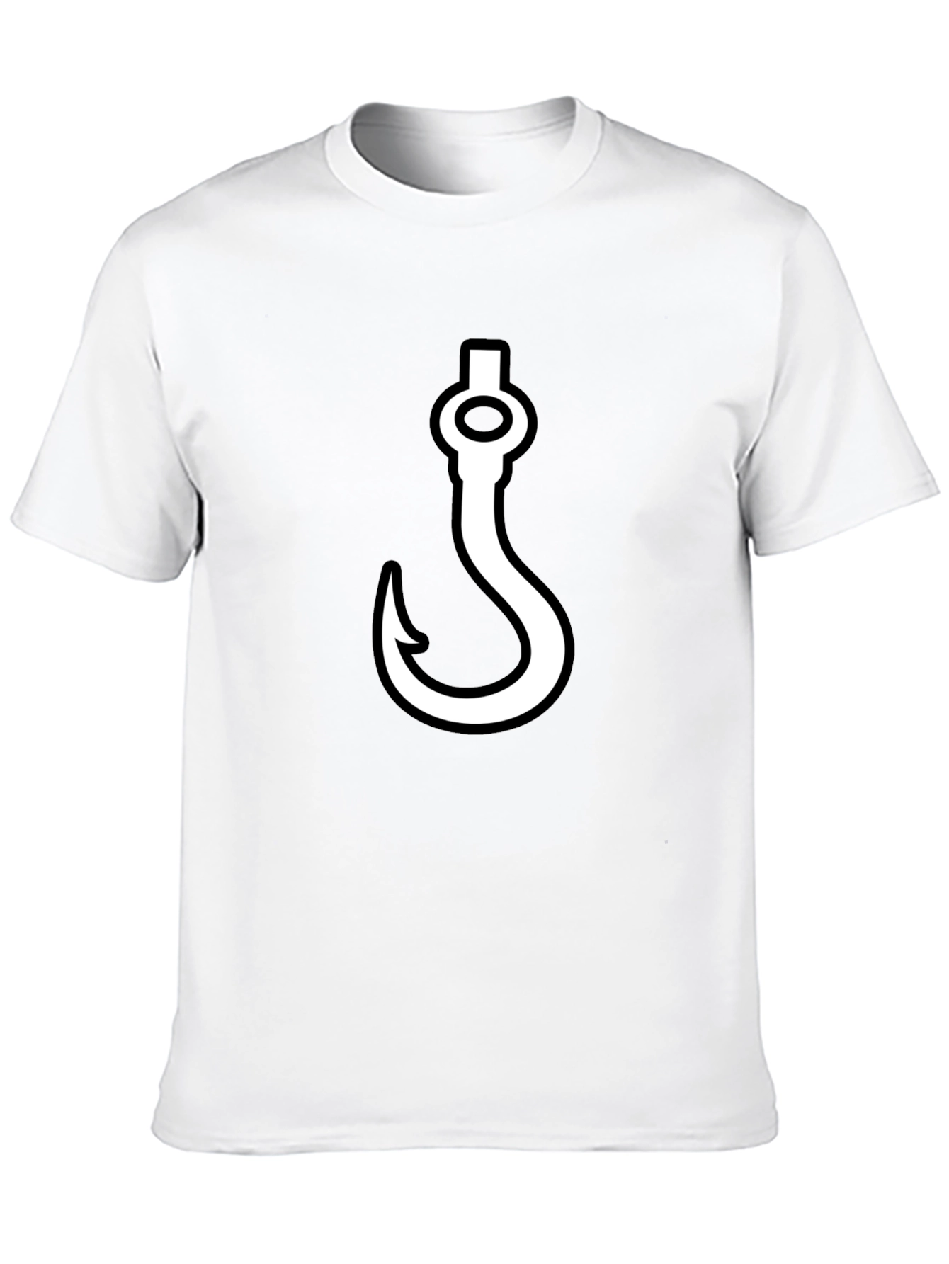 Hook Graphic T-Shirt - Black Casual Tee