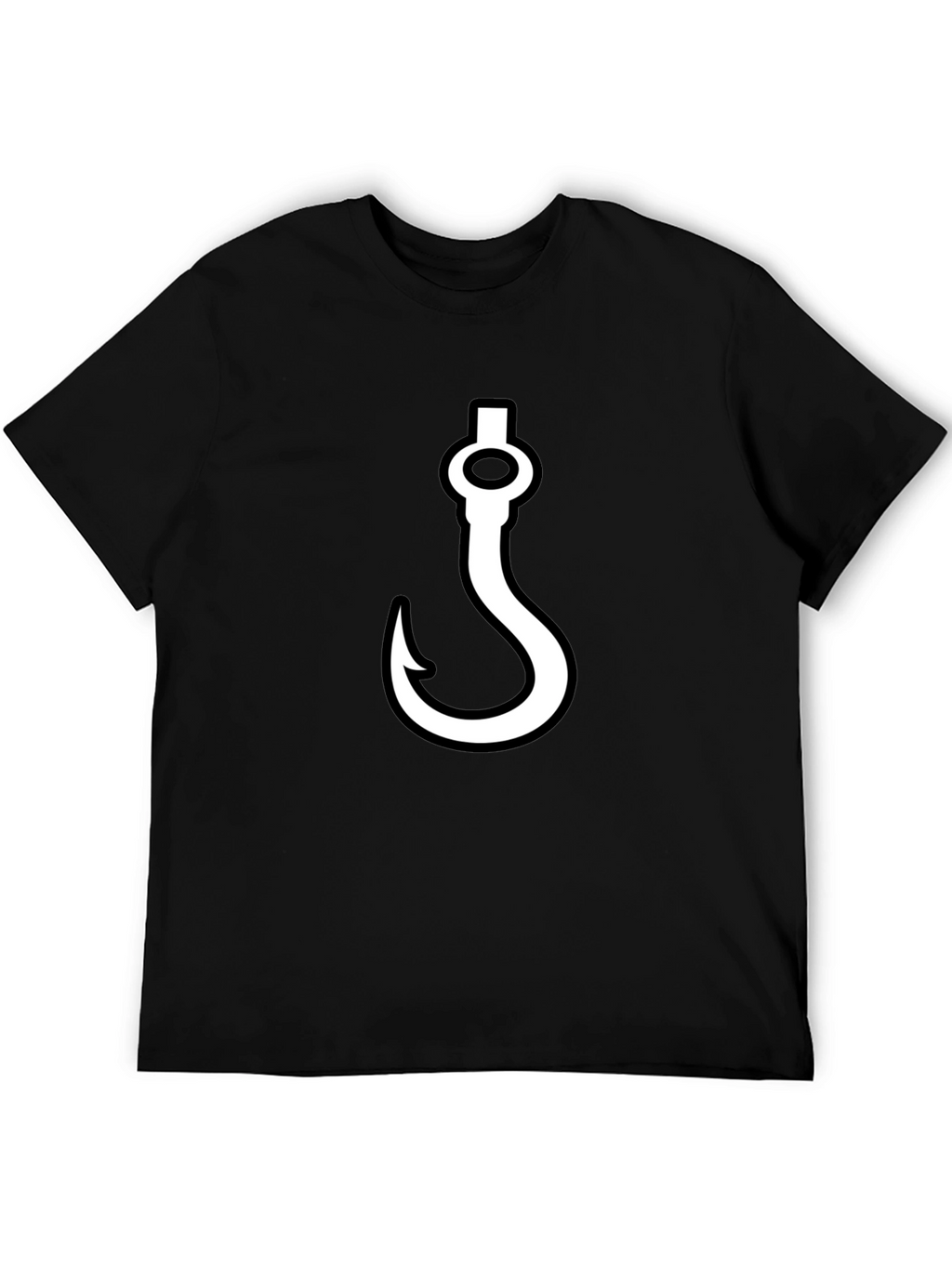 Hook Graphic T-Shirt - Black Casual Tee