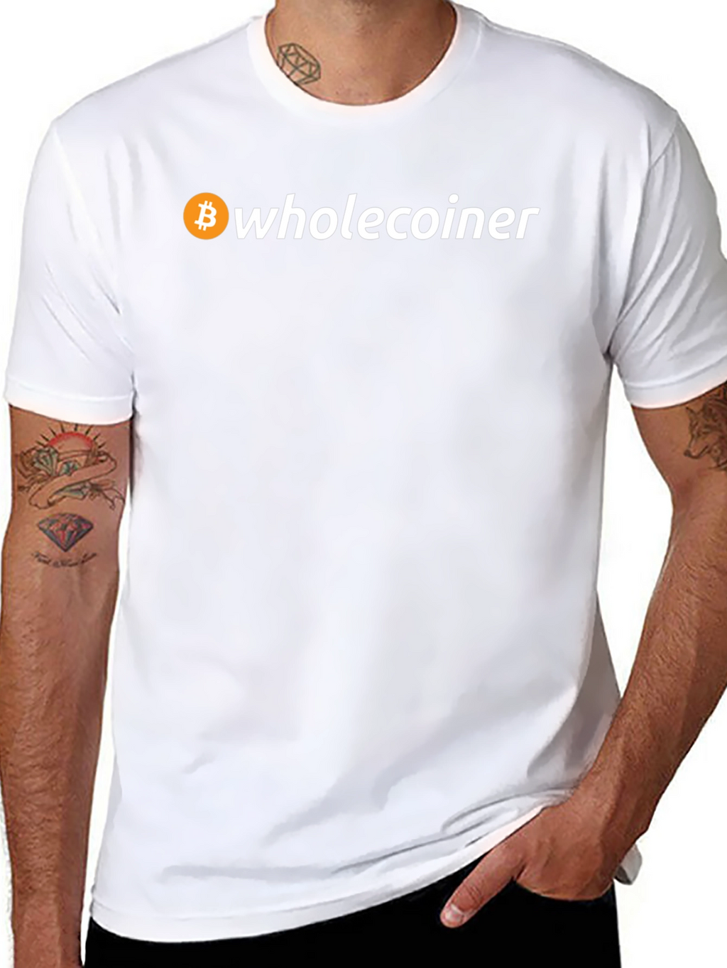 Wholecoiner Bitcoin Crypto T-Shirt - Black