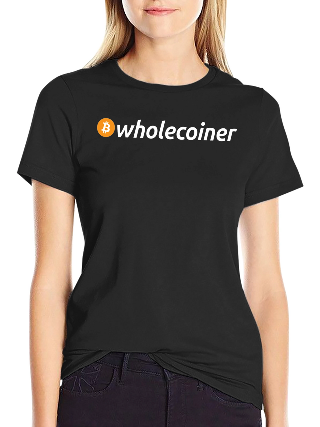 Wholecoiner Bitcoin Crypto T-Shirt - Black