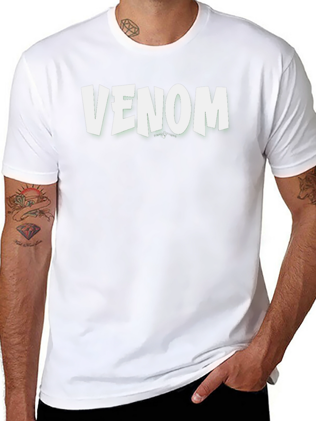 Venom Graphic Tee - Black Cotton T-Shirt