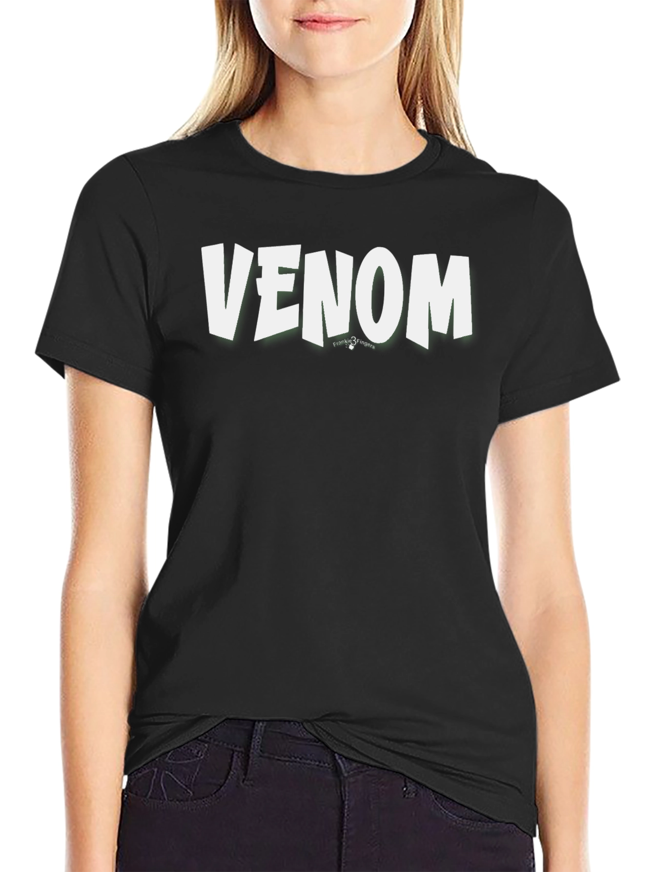 Venom Graphic Tee - Black Cotton T-Shirt