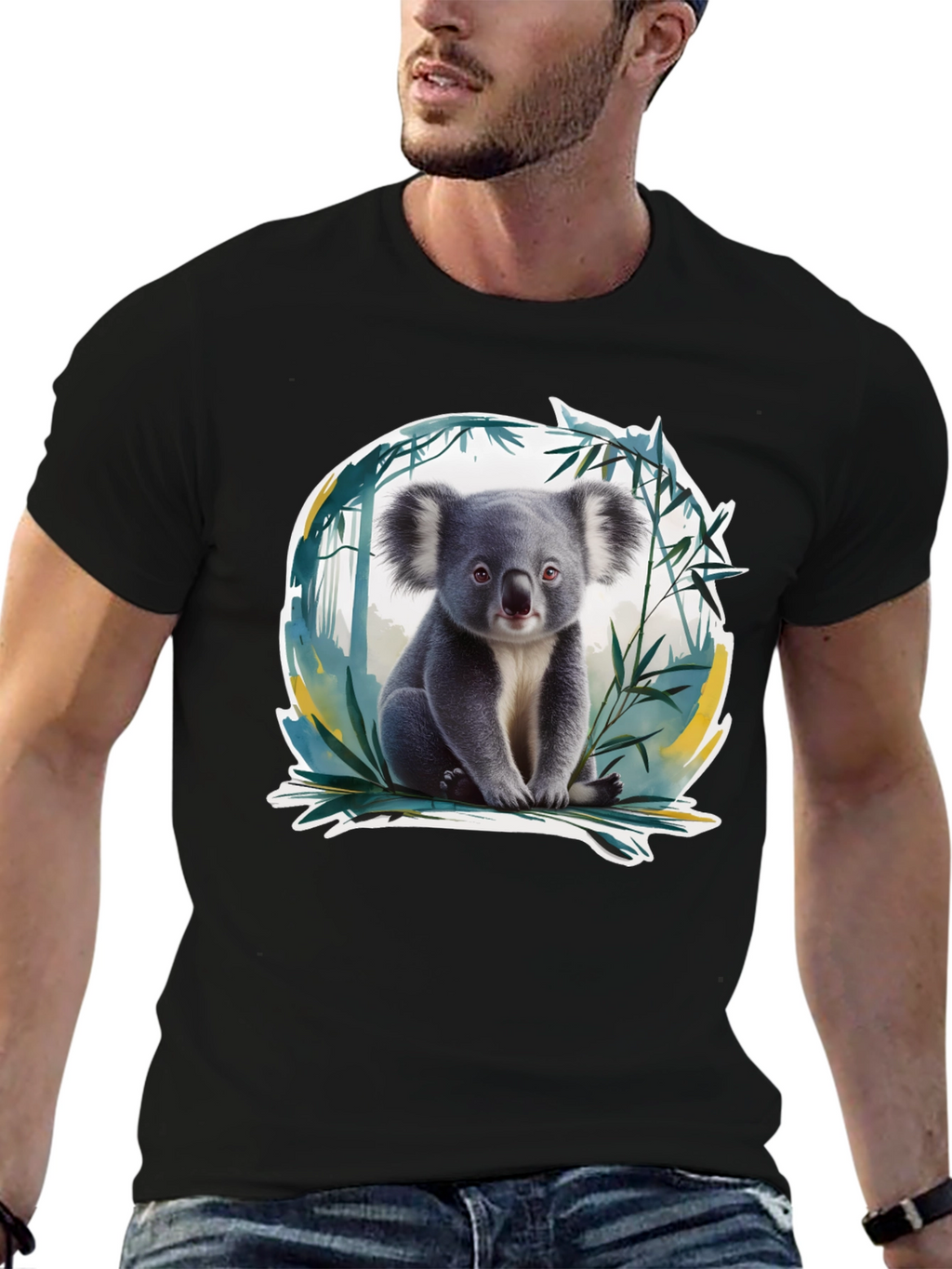 Koala Bear Graphic Tee - Soft Cotton Blend