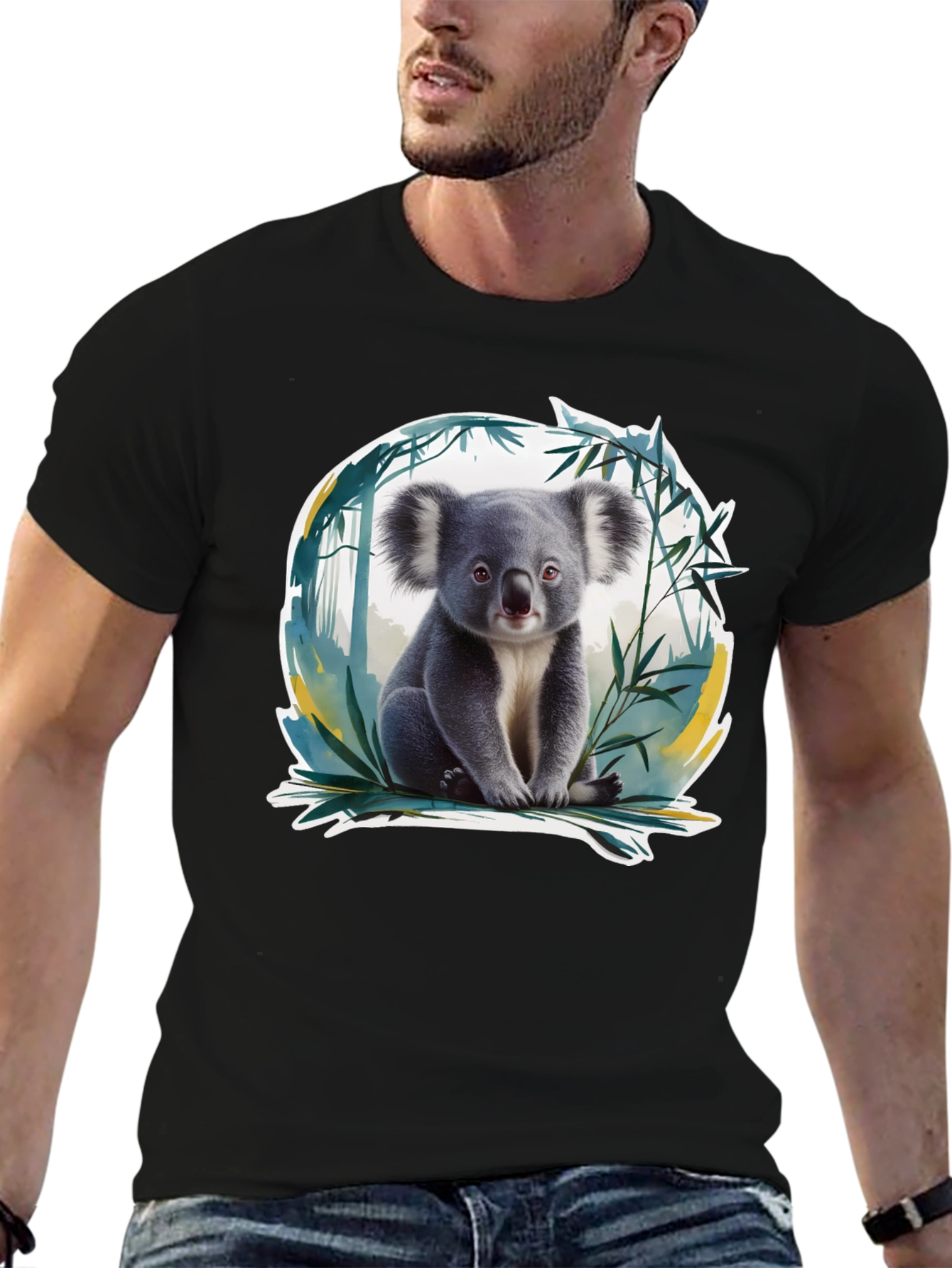 Koala Bear Graphic Tee - Soft Cotton Blend