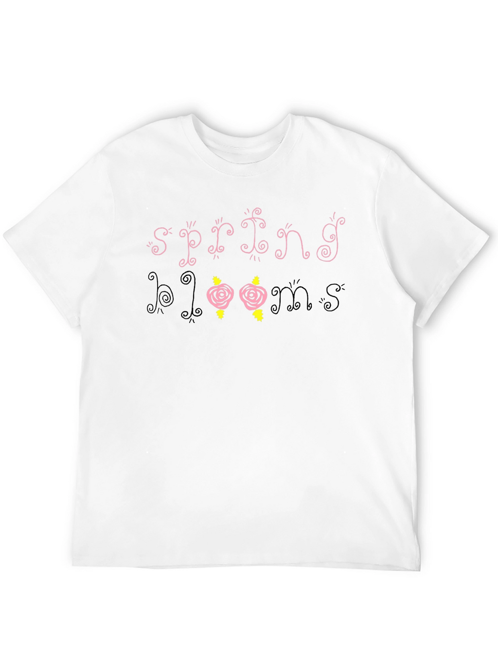 Spring Blooms Graphic Tee - Trendy Floral Design