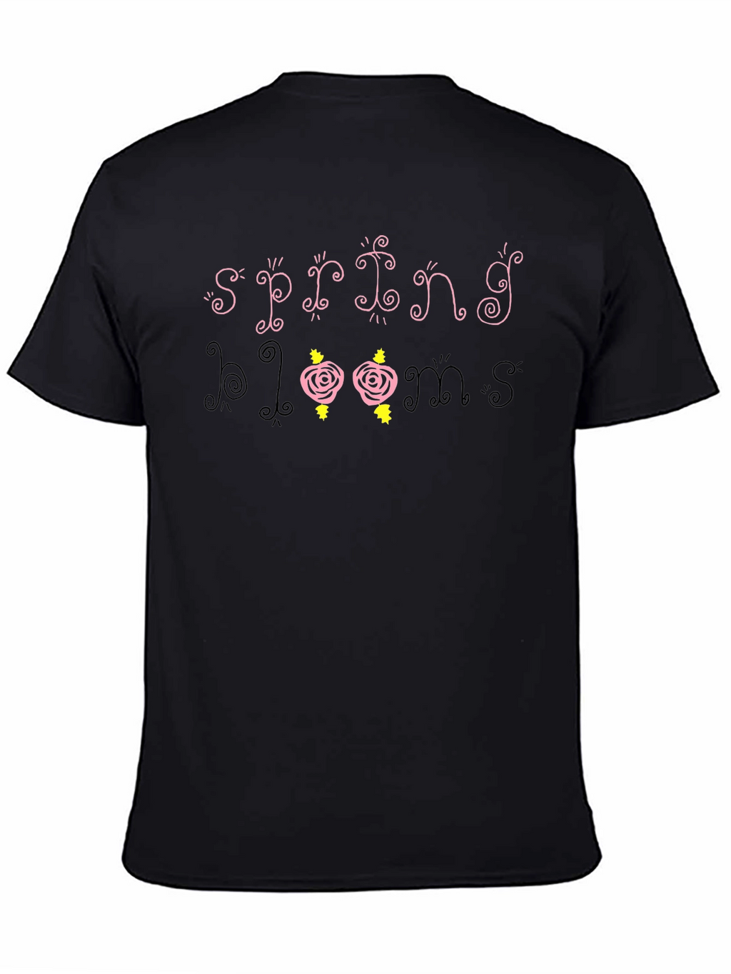 Spring Blooms Graphic Tee - Trendy Floral Design