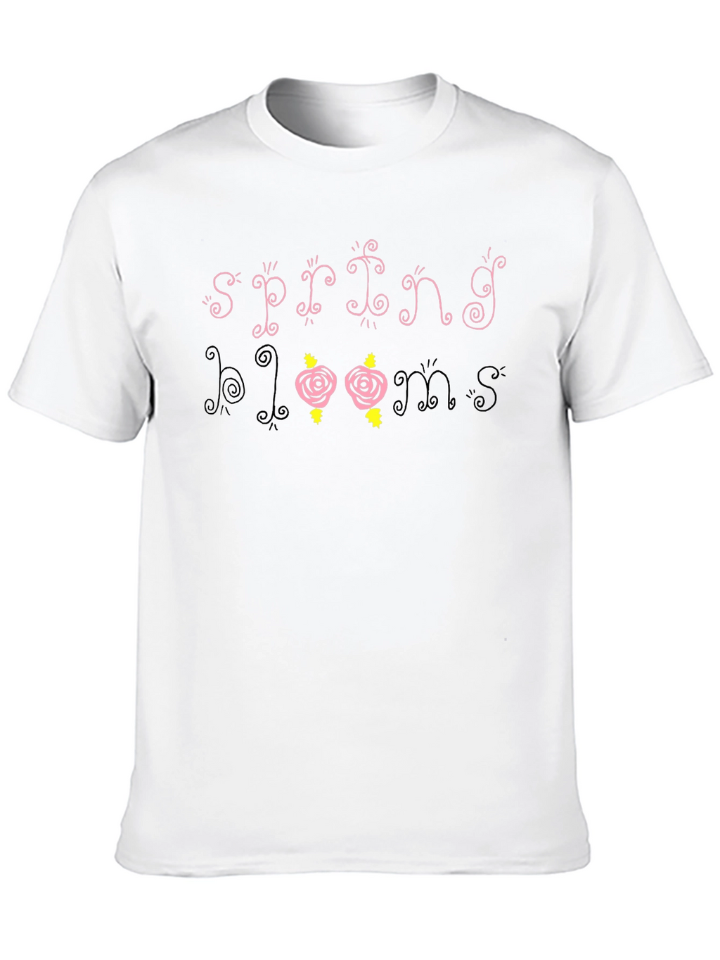 Spring Blooms Graphic Tee - Trendy Floral Design