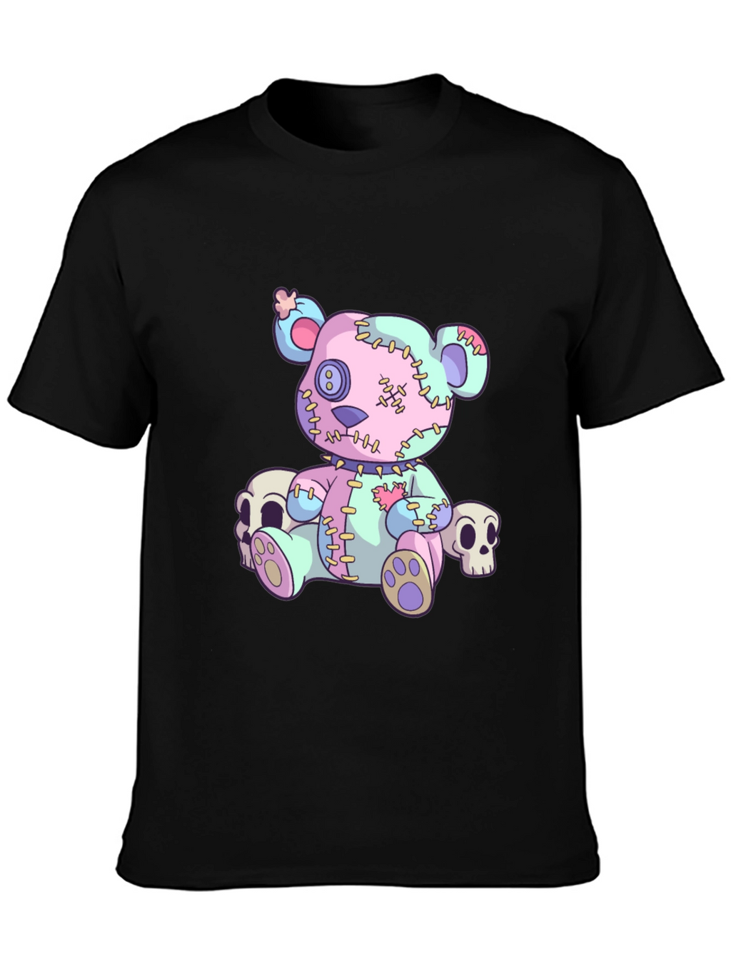 Stitched Teddy Bear Graphic Tee