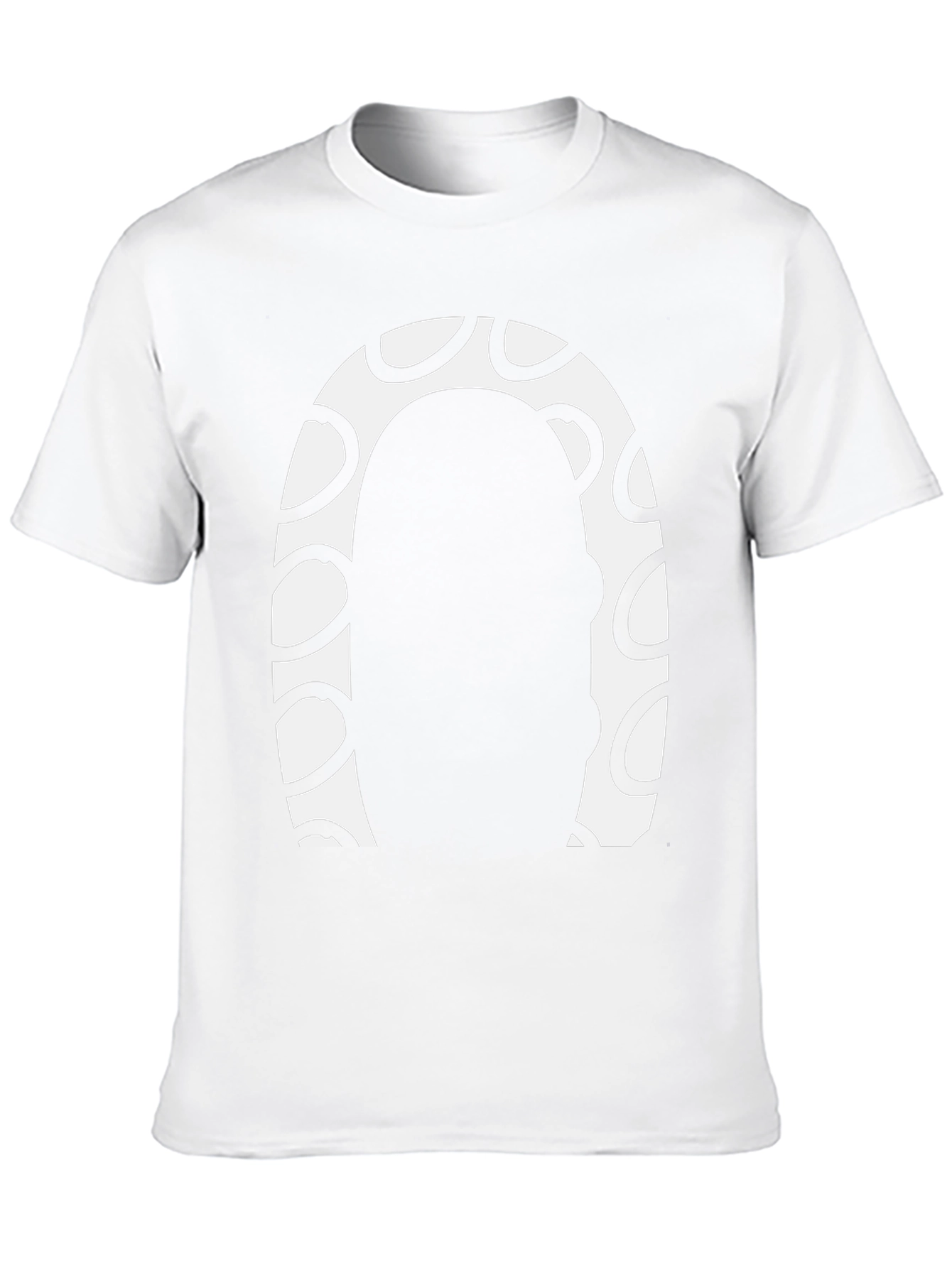 Abstract Graphic Print Crew Neck Tee