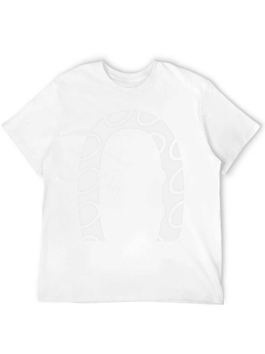 Abstract Graphic Print Crew Neck Tee