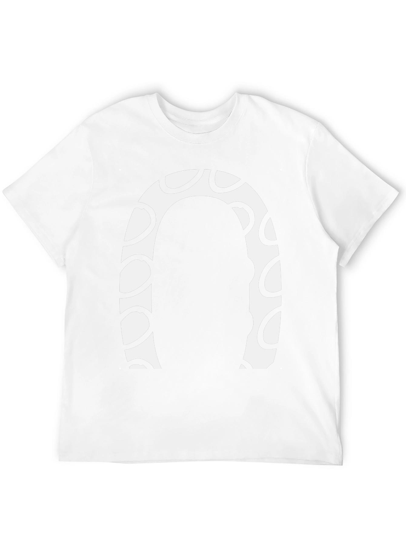Abstract Graphic Print Crew Neck Tee