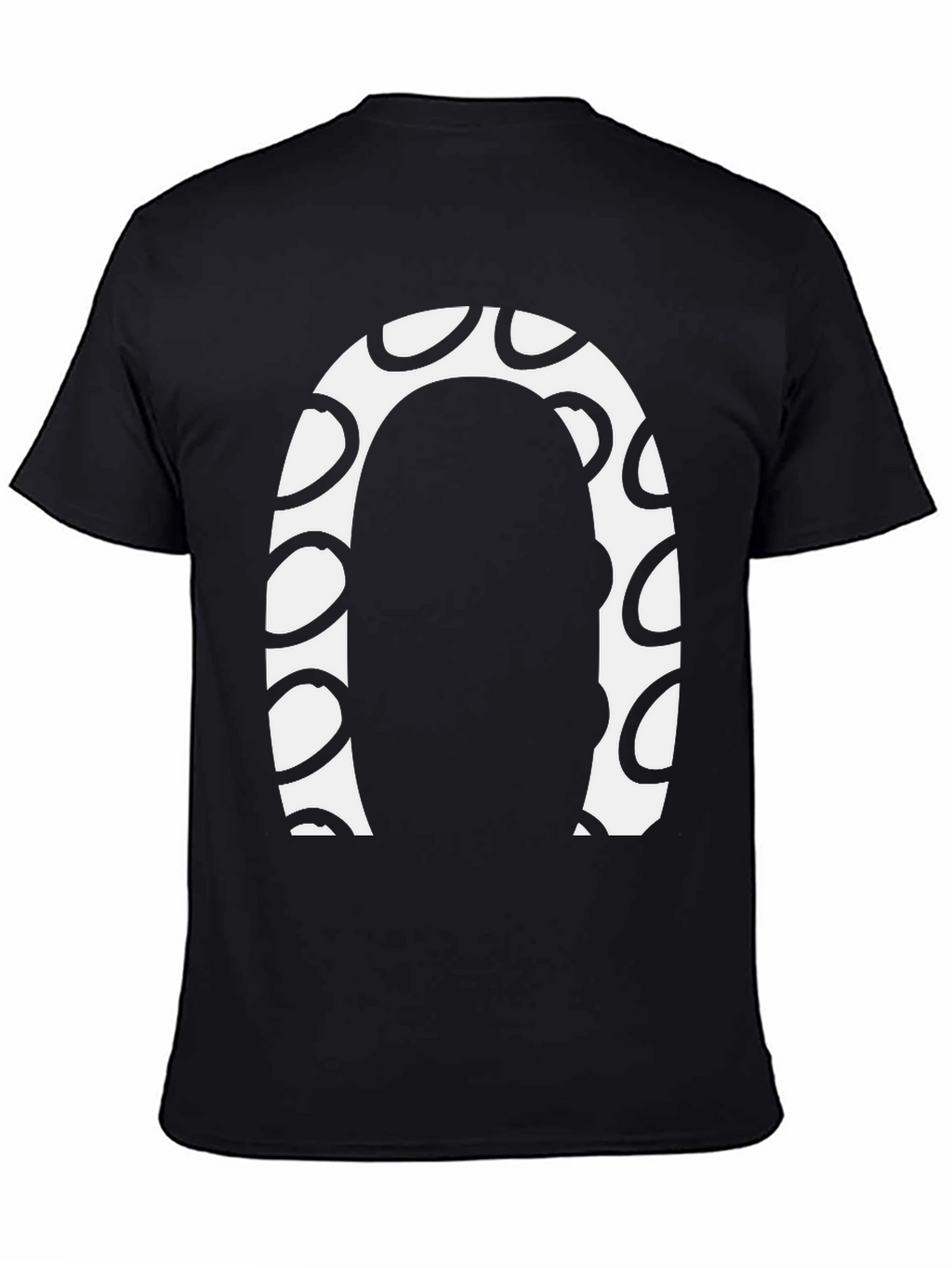 Abstract Graphic Print Crew Neck Tee