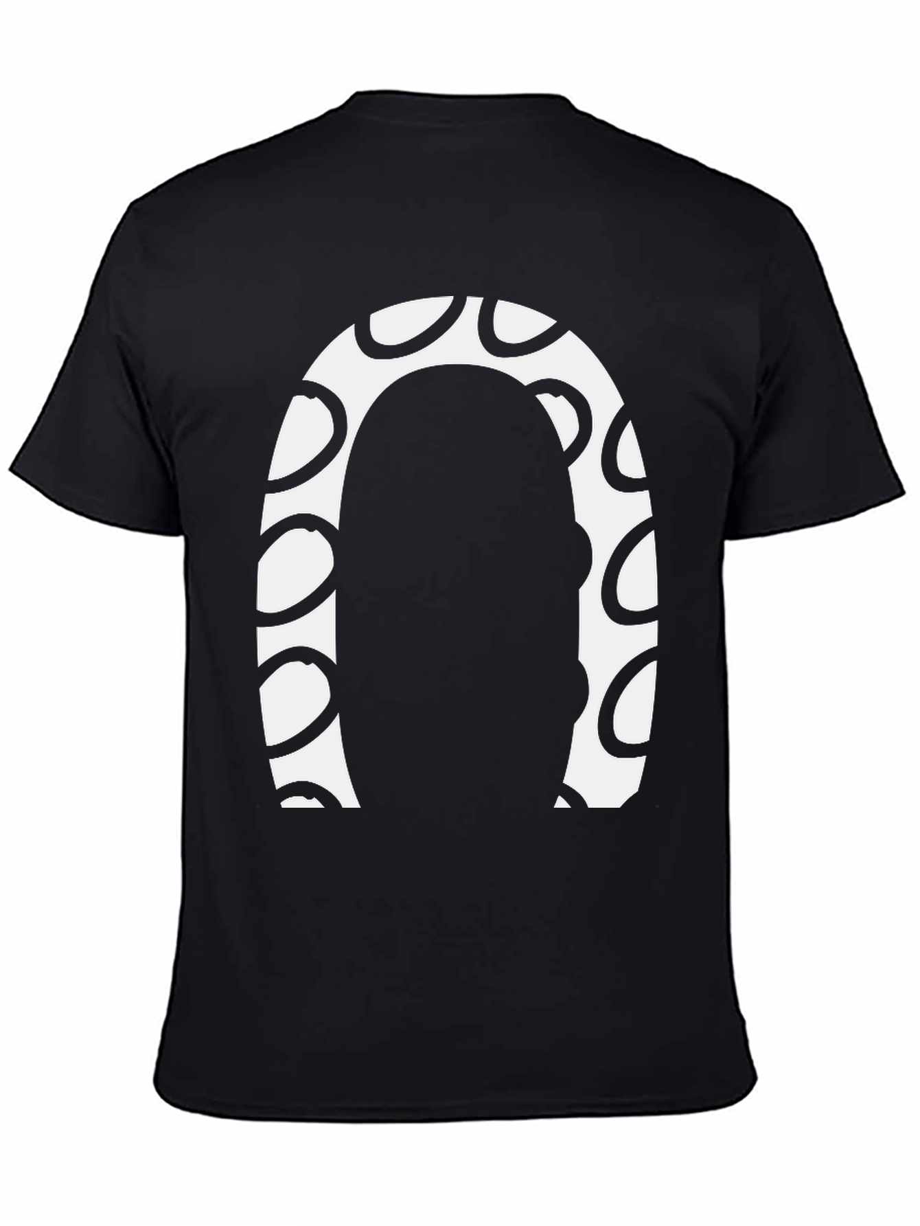 Abstract Graphic Print Crew Neck Tee