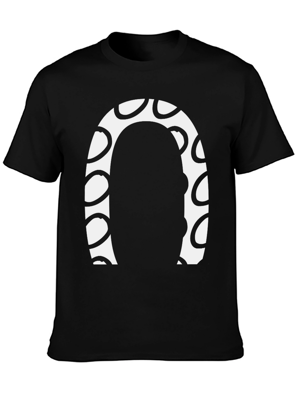 Abstract Graphic Print Crew Neck Tee