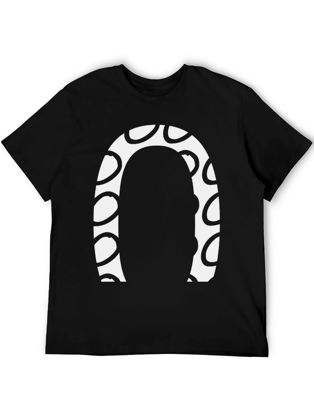Abstract Graphic Print Crew Neck Tee