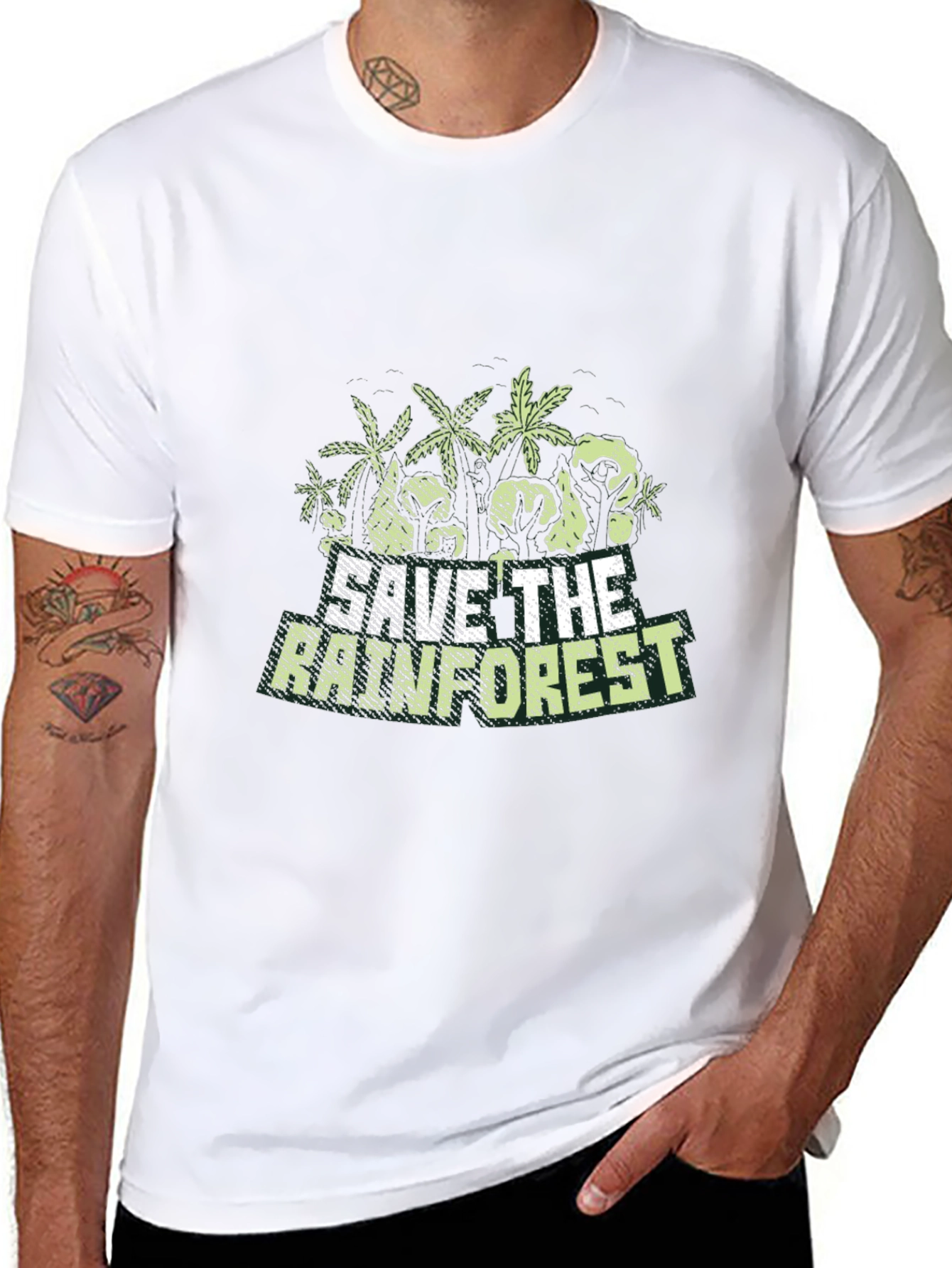 Save The Rainforest Graphic T-Shirt