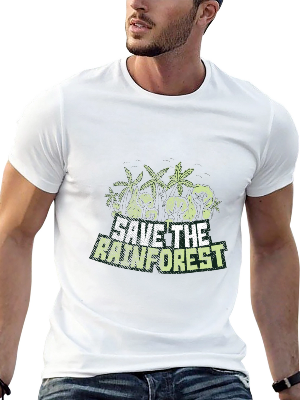Save The Rainforest Graphic T-Shirt